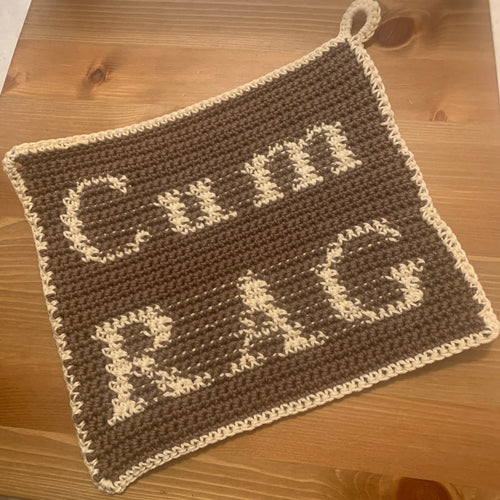 Cum Rag Washcloth Gag Gift Graph *No Pattern* Gift to Boyfriend, Naughty Gifts, Vday Gifts for him, Gag Gifts for him, Adult Gift, nut rag