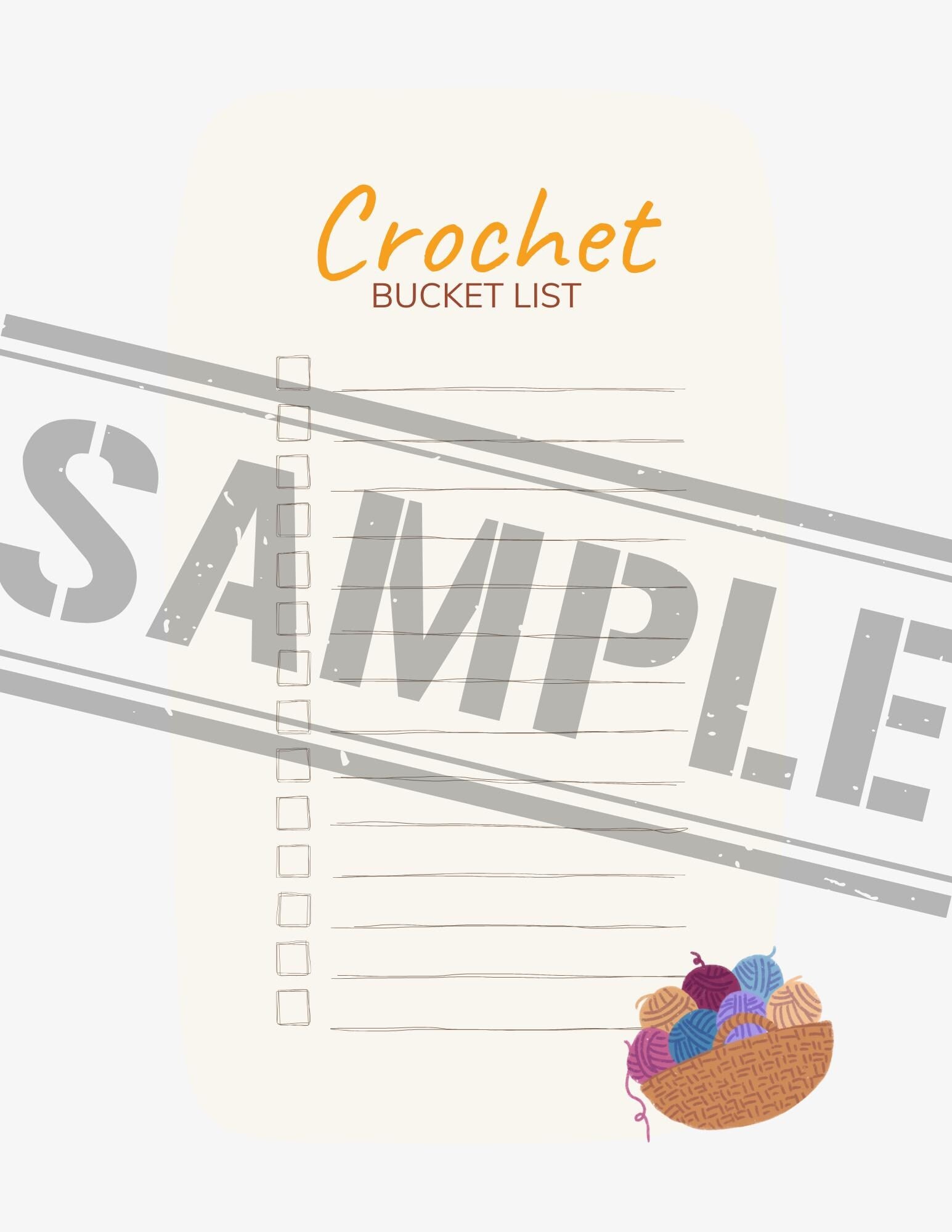 Interactive Crochet Journal-Printable PDF