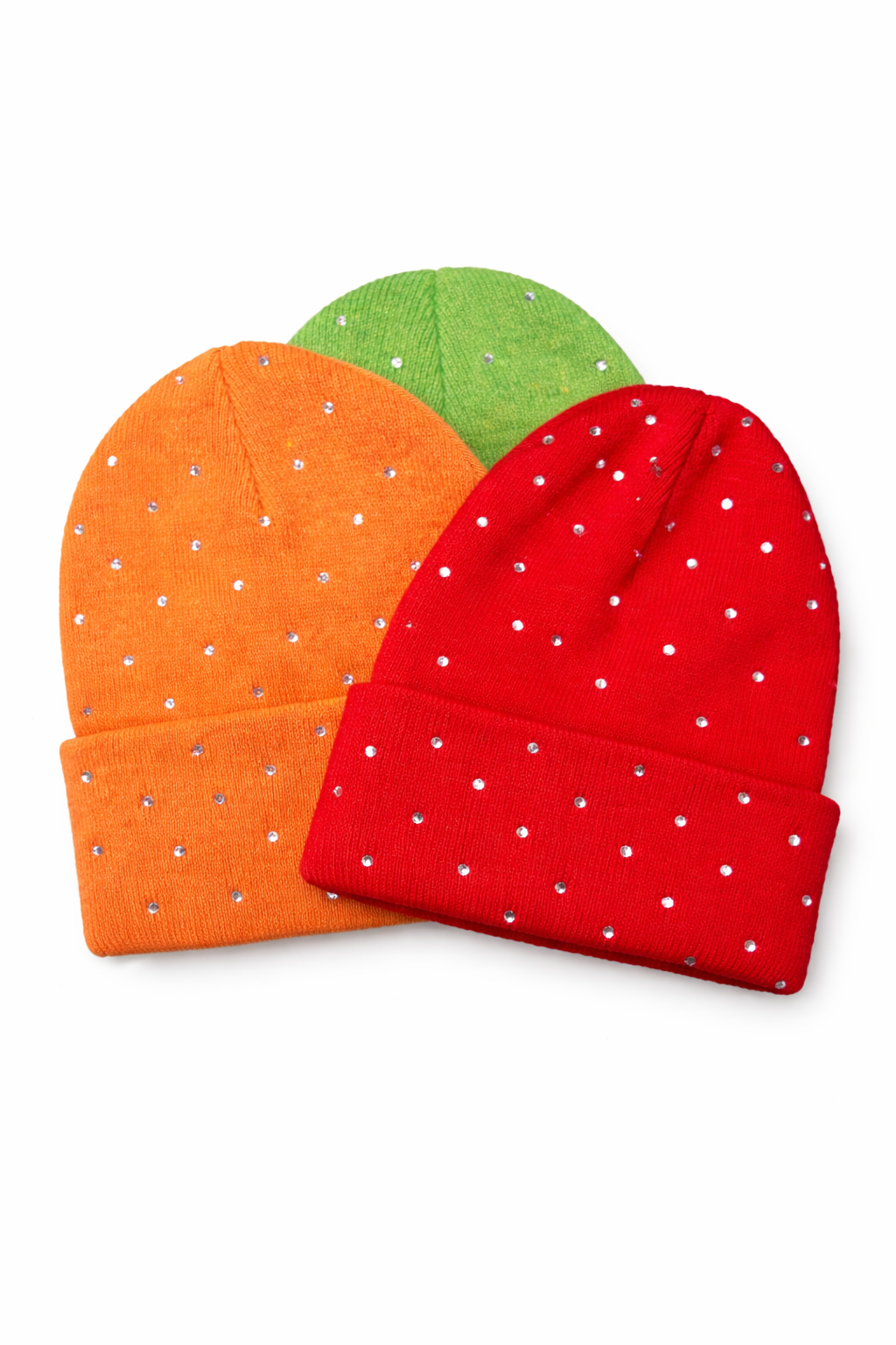 Rhinestone Knit Beanie