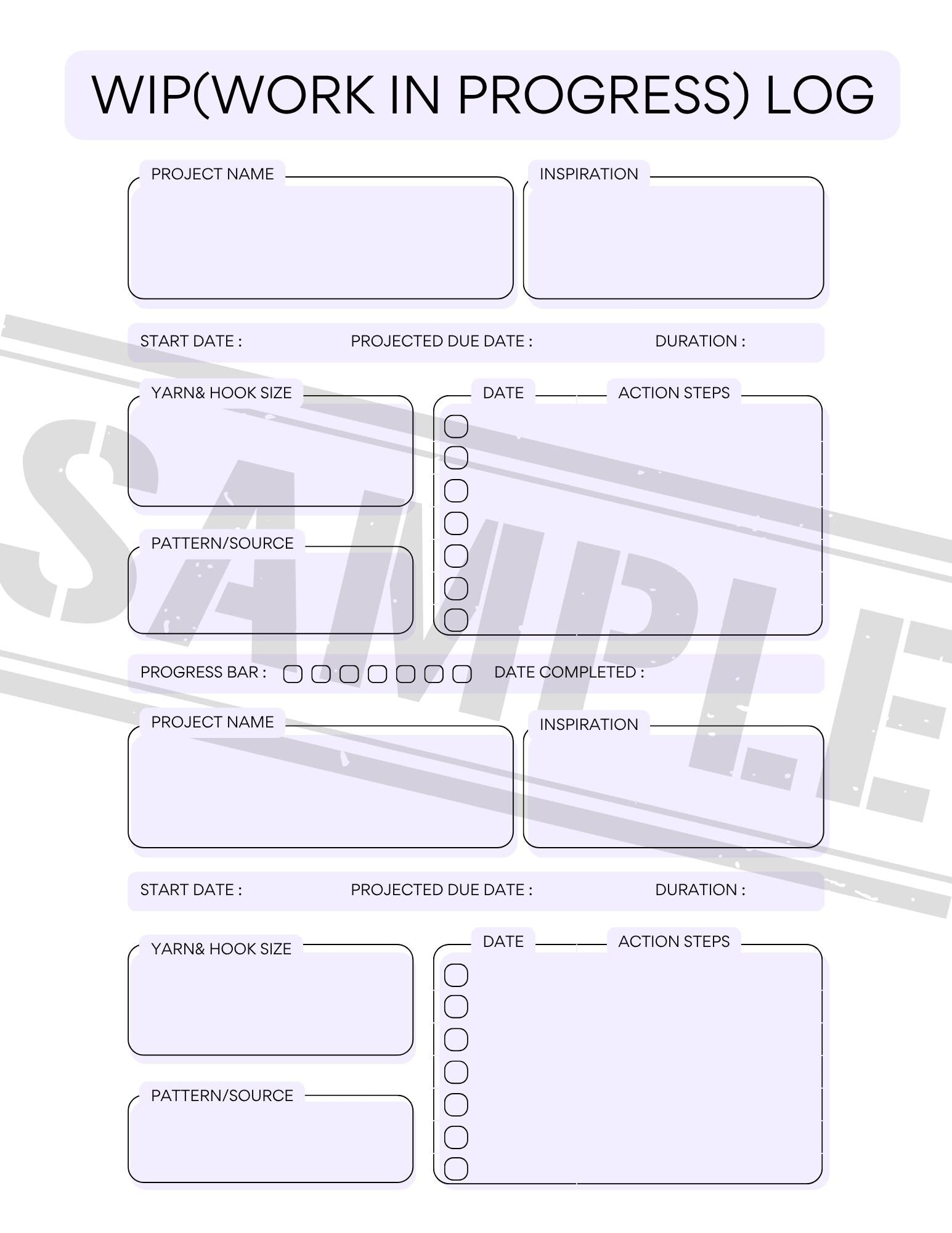 Interactive Crochet Journal-Printable PDF